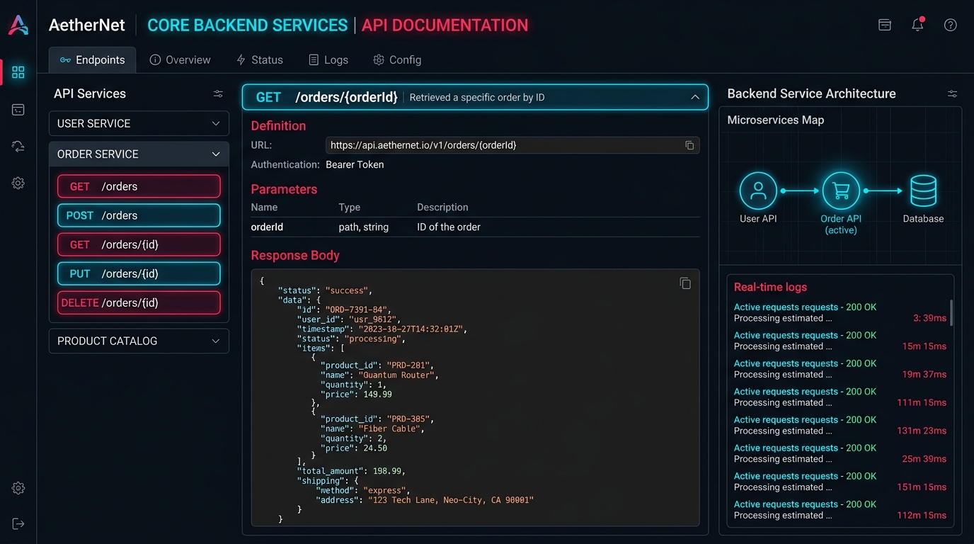 AetherNet REST API Service